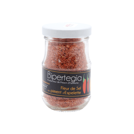 Pot de Fleur de sel au piment d'Espelette 80gr