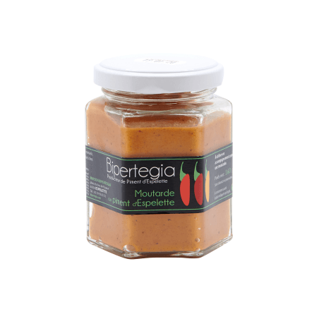 Pot de Moutarde au piment d'Espelette 160gr