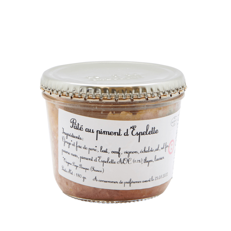 Pot de Pâté basque au piment d'Espelette 180gr