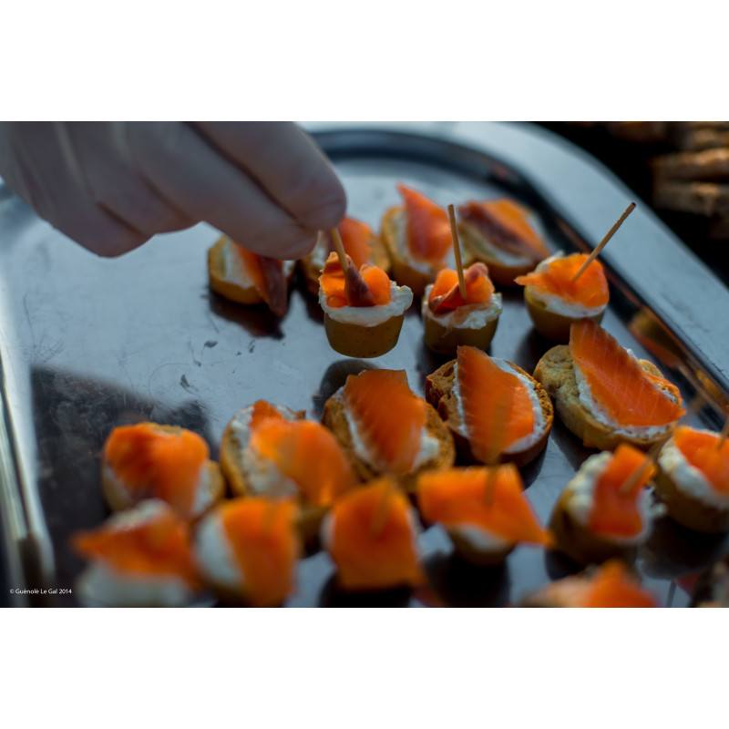 Petits fours à la Truite de Banka fumée