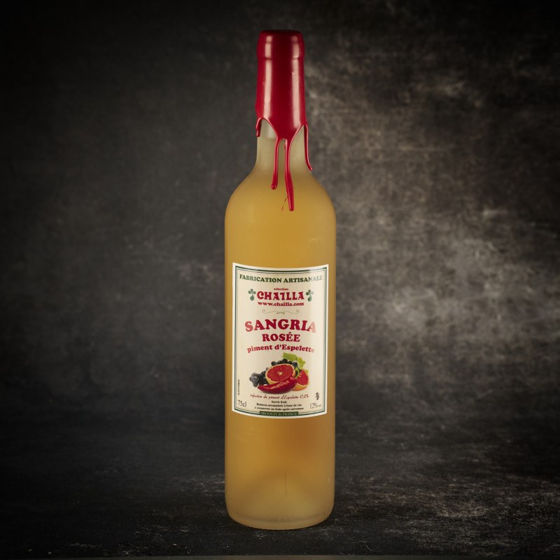 Sangria rosé basque au Piment d'Espelette - 75cl
