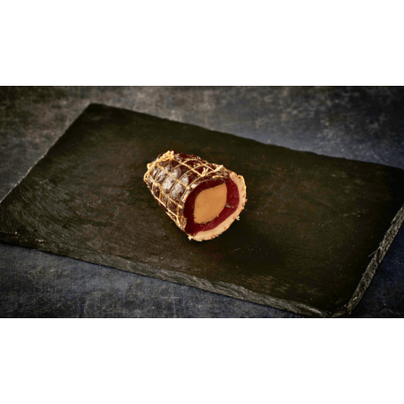 Magret de canard fourré au foie gras mi-cuit