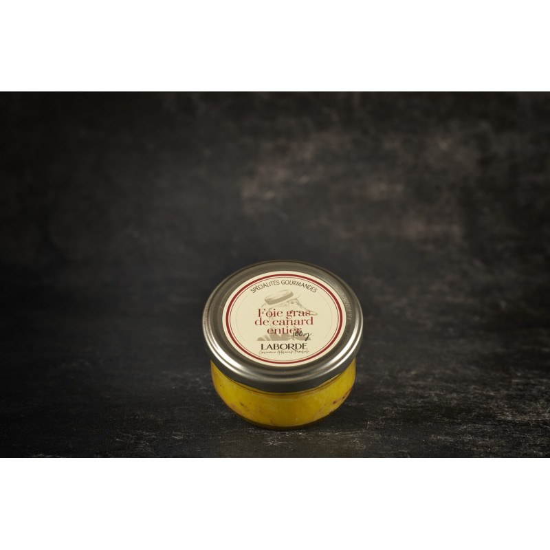 Foie gras de canard entier artisanal en petit bocal 100g