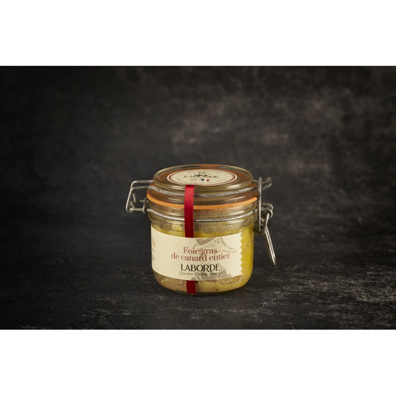 Foie gras de canard entier artisanal en  bocal 180g